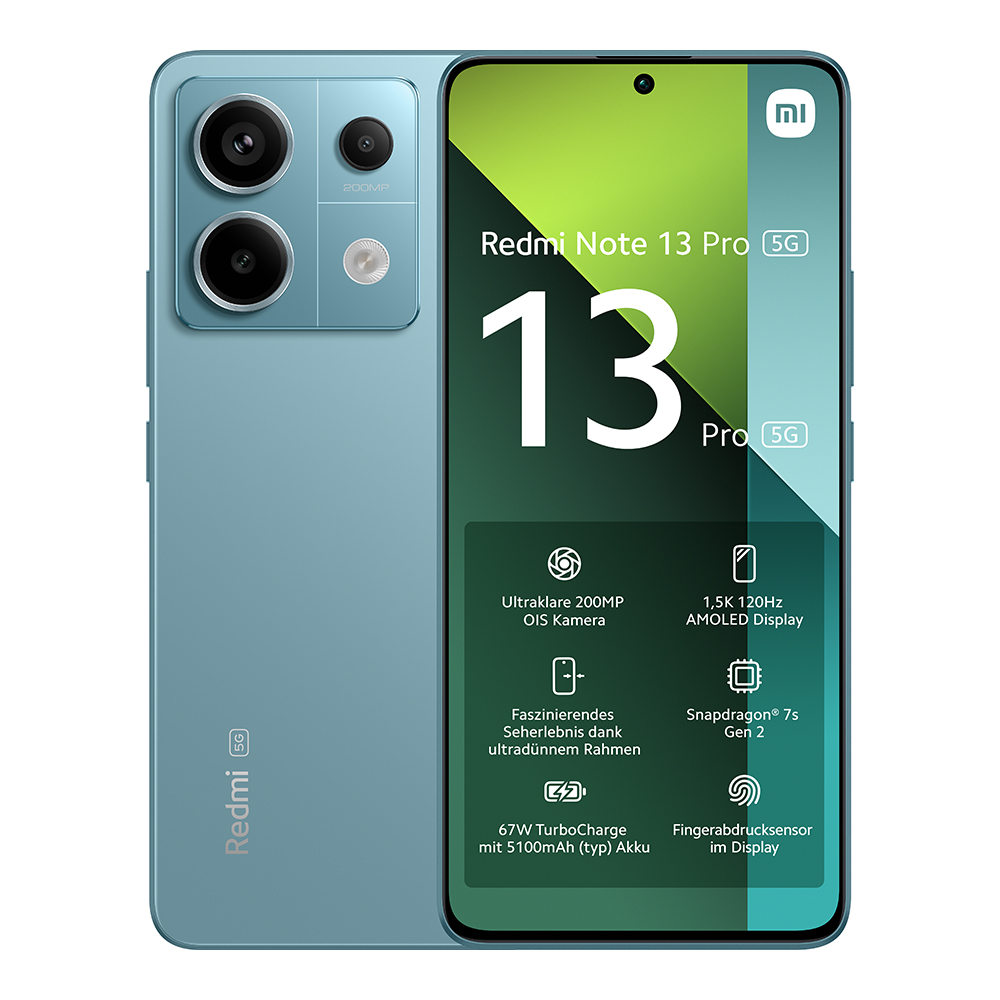 Redmi Note 13 Pro 5G 8GB/256GB Smartphone | Blau